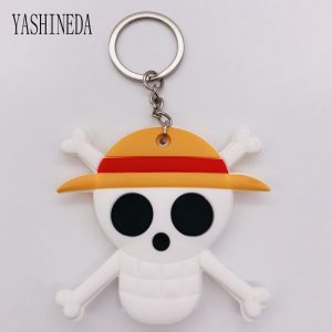 Animated One Piece Double Side 3D Key Chain Keychain Comic Pvc Figure Key AT2302