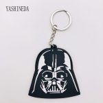 Cartoon Character Star Wars 3D Keychain Side Double Key Ring Pvc Anime Figure Key AT2302
