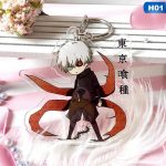 Tokyo Ghoul Keychain For Fans Sasaki Haise Acrylic Double Face Pendant Keychain AT2302