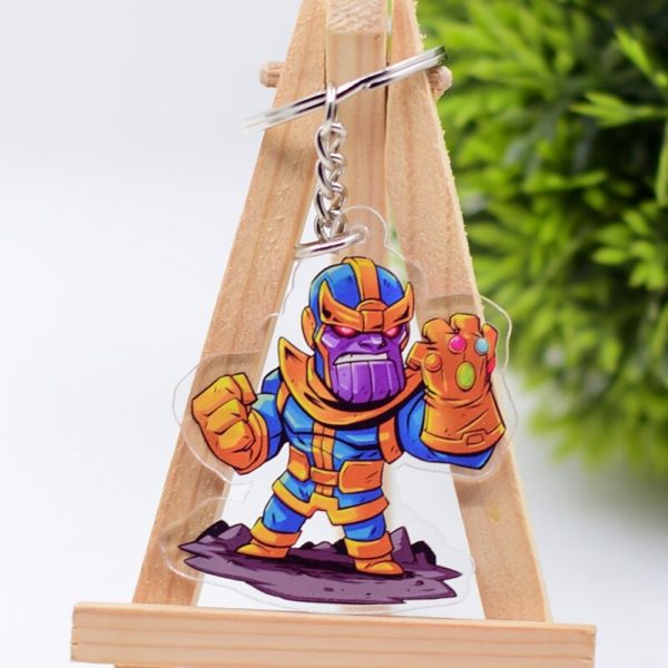 Key War Thanos Infinity Double-Sided Acrylic Key Chain Pendant Lively Accessories AT2302