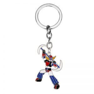 New Animated Mazinger Z Ufo Robot Grendizer Metal Keychains Logo Key Pendant Car AT2302