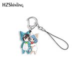 New Fairy Tail Anime Natsu Gray Jewel Key Chain Happy Handmade Acrylic Epoxy AT2302