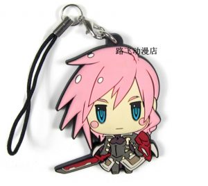 New Arrival Original Final Fantasy Japanese Anime Figure Rubber Mobile Phone Charms AT2302