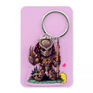 Clear Face Double Predator Avp Key Chain Hot Sale Custom Lively AT2302