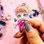 Strange Adventure Cartoon Figure Key Chain Acrylic Cute Gifts Collection AT2302