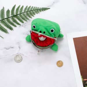 Purse Purse Frog Keychain Cute Plush Frog Cartoon Cosplay Purse For Women AT2302