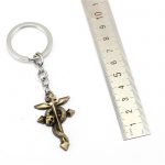 Fullmetal Alchemist Edward Snake Logo Key Holder Keychain Bronze Metal Chains I Ring AT2302