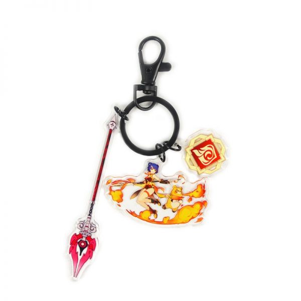 Anime Genshin Impact Acrylic Keychain Xiangling Cosplay Acrylic Accessories Pendant Key Ring Game Fans Gift 800x800 1 - Anime Keychains™