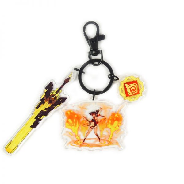 Anime Genshin Impact Acrylic Keychain Xinyan Cosplay Acrylic Accessories Pendant Key Ring Game Fans Gift 800x800 1 - Anime Keychains™