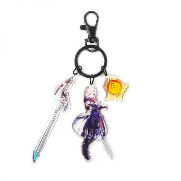 Anime Genshin Impact Albedo Cosplay Acrylic Keychain Accessories Pendant Key Ring Game Fans Gift 800x800 1 - Anime Keychains™