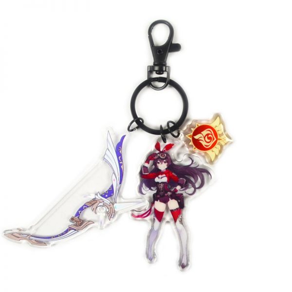 Anime Genshin Impact Amber Cosplay Acrylic Keychain Accessories Pendant Key Ring Game Fans Gift 800x800 1 - Anime Keychains™