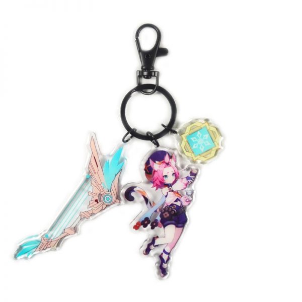 Anime Genshin Impact Diona Cosplay Acrylic Keychain Accessories Pendant Key Ring Game Fans Gift 800x800 1 - Anime Keychains™