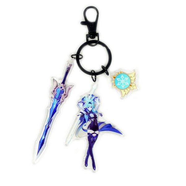 Anime Genshin Impact Eula Lawrence Cosplay Acrylic Keychain Accessories Pendant Key Ring Game Fans Gift 800x800 1 - Anime Keychains™