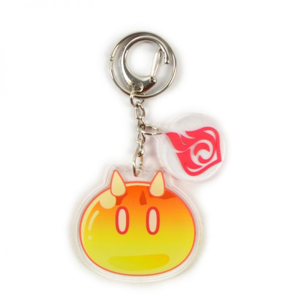 Anime Genshin Impact Fire Slime Acrylic Keychain Cosplay Accessories Pendant Key Ring Game Fans Gift 800x800 1 - Anime Keychains™
