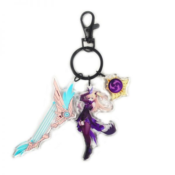 Anime Genshin Impact Fischl Cosplay Acrylic Keychain Accessories Pendant Key Ring Game Fans Gift 800x800 1 - Anime Keychains™