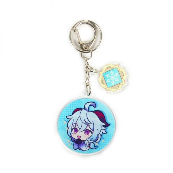 Anime Genshin Impact Ganyu Acrylic Keychain Accessories Pendant Key Ring Game Fans Cute Cosplay Gift 800x800 1 - Anime Keychains™