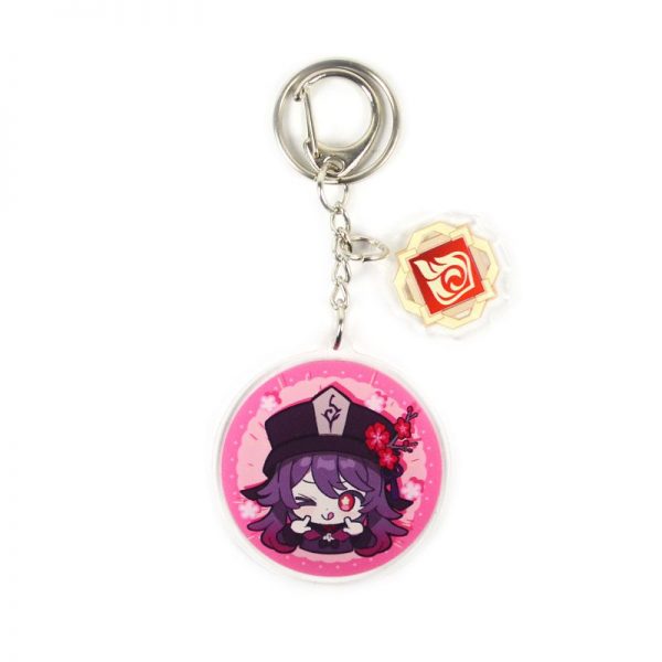 Anime Genshin Impact Hu Tao Acrylic Keychain Accessories Pendant Key Ring Game Fans Cute Cosplay Gift 800x800 1 - Anime Keychains™