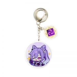 Anime Genshin Impact Keqing Acrylic Keychain Accessories Pendant Key Ring Game Fans Cute Cosplay Gift 800x800 1 - Anime Keychains™