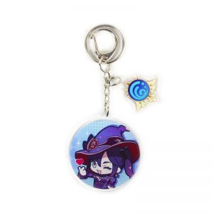 Anime Genshin Impact Mona Acrylic Keychain Accessories Pendant Key Ring Game Fans Cute Cosplay Gift 800x800 1 - Anime Keychains™