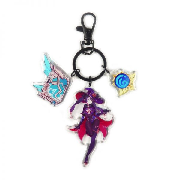 Anime Genshin Impact Mona Cosplay Acrylic Keychain Accessories Pendant Key Ring Game Fans Gift 800x800 1 - Anime Keychains™