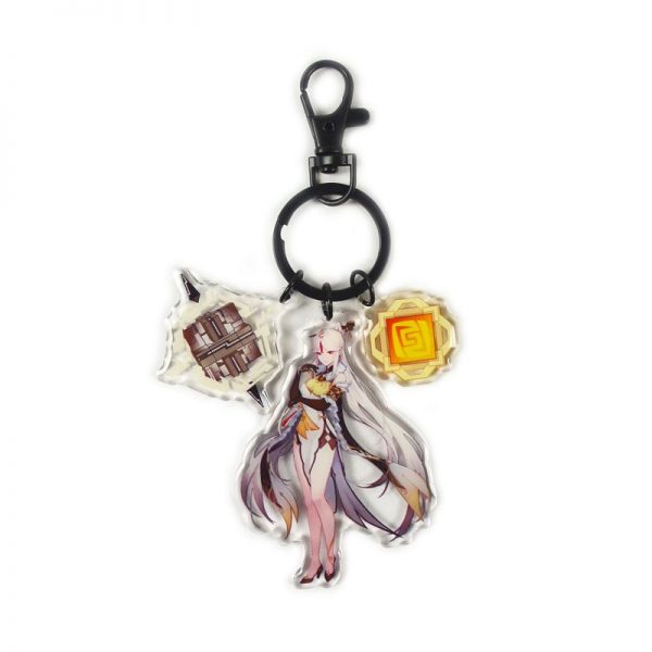 Anime Genshin Impact Ningguang Cosplay Acrylic Keychain Accessories Pendant Key Ring Game Fans Gift 800x800 1 - Anime Keychains™