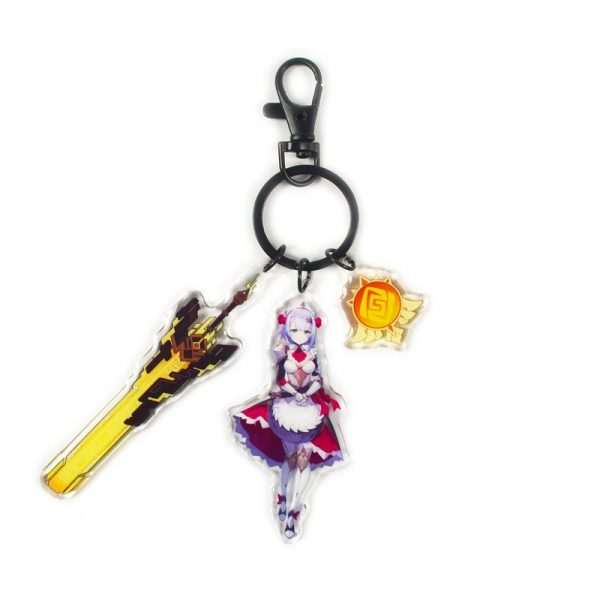 Anime Genshin Impact Noelle Cosplay Acrylic Keychain Accessories Pendant Key Ring Game Fans Gift 800x800 1 - Anime Keychains™