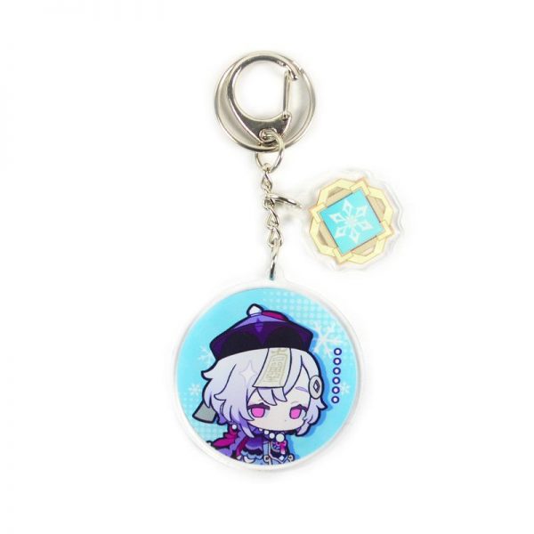 Anime Genshin Impact Qiqi Acrylic Keychain Accessories Pendant Key Ring Game Fans Cute Cosplay Gift 800x800 1 - Anime Keychains™