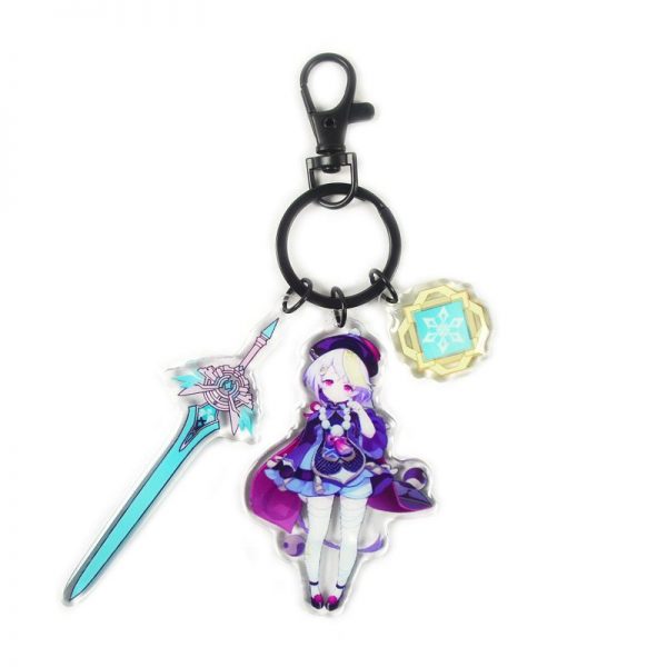 Anime Genshin Impact Qiqi Cosplay Acrylic Keychain Accessories Pendant Key Ring Game Fans Gift 800x800 1 - Anime Keychains™