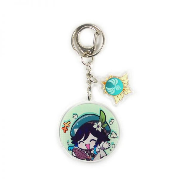Anime Genshin Impact Venti Acrylic Keychain Accessories Pendant Key Ring Game Fans Cute Cosplay Gift 800x800 1 - Anime Keychains™
