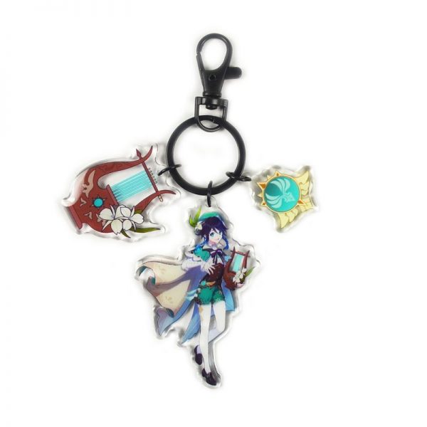 Anime Genshin Impact Venti Cosplay Acrylic Keychain Accessories Pendant Key Ring Game Fans Gift 800x800 1 - Anime Keychains™