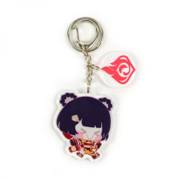 Anime Genshin Impact Xiangling Cosplay Acrylic Keychain Accessories Pendant Key Ring Game Fans Cute Gift 800x800 1 - Anime Keychains™