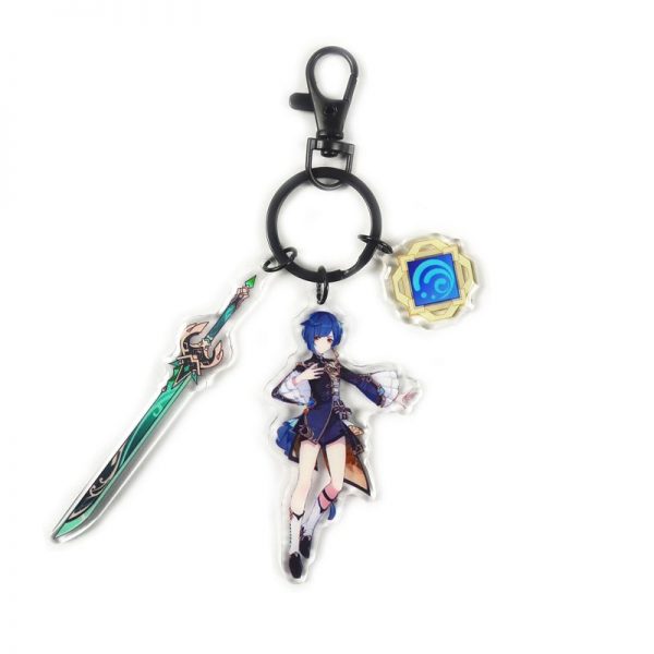 Anime Genshin Impact XingQiu Cosplay Acrylic Keychain Accessories Pendant Key Ring Game Fans Gift 800x800 1 - Anime Keychains™