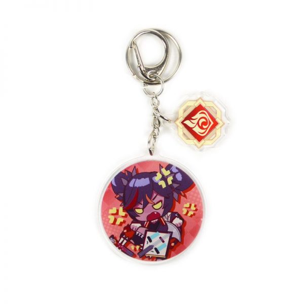 Anime Genshin Impact Xinyan Acrylic Keychain Accessories Pendant Key Ring Game Fans Cute Cosplay Gift 800x800 1 - Anime Keychains™
