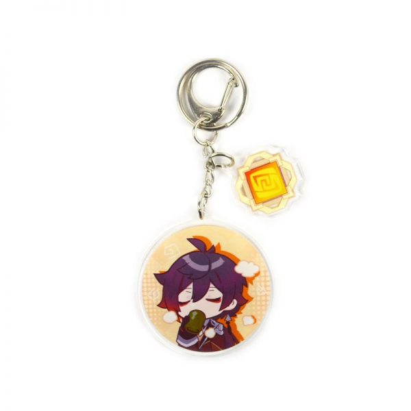 Anime Genshin Impact Zhongli Acrylic Keychain Accessories Pendant Key Ring Game Fans Cute Cosplay Gift 800x800 1 - Anime Keychains™