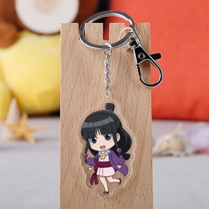 Ace Attorney Gyakuten Saiban Figure Cartoon Keychains Hanging Bags Key AT2302