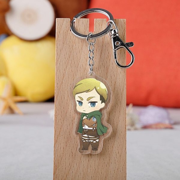 Key Attack On Titan Men Car Key Bag Women'S Pendant Chain Accessories Without Shingeki Kyojin Animated Cartoon Key Ring Gifts Friends AT2302