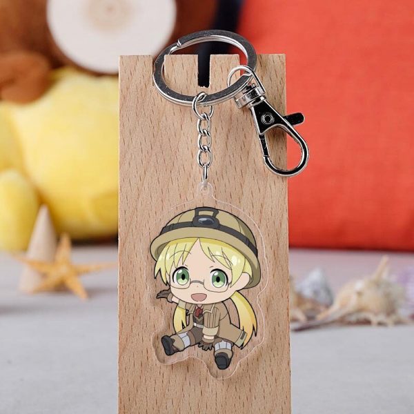Holder Made In Abyss Cosplay Keychains Japanese Cartoon Figure Rico Nanachi Car Key AT2302
