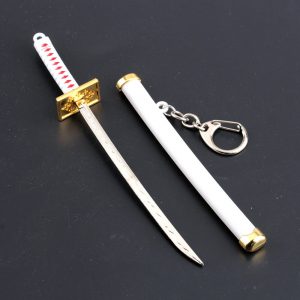 Key One Piece Zoro Sword Of The Samurai Metal Keychain Key Case Katana AT2302