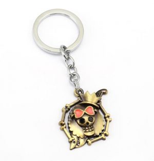 A Piece Of Skull Car Key Charm Key Luffy Zoro Sanji Nami Metal Earring AT2302