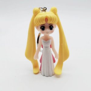 Sailor Moon Key Chain Cute Pvc Tsukino Usagi Key Action Figure Toy Dolls Kids AT2302