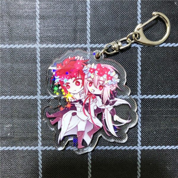 Seraph Of The End Cartoon Figure Key Chain Acrylic Necklace AT2302