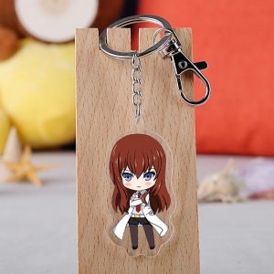 Door Key Jars Cartoon Figure Makise Kurisu Labmen Acrylic Key Chain Pendant AT2302