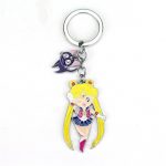 Key Trinket Jewelry Sailor Moon Keychain Cartoon Cat Luna Bag Pendant Car AT2302