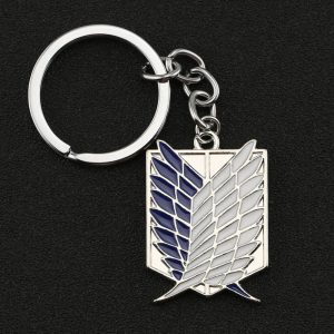 On Titan Wings Of Liberty Freedom Keychain Scouting Legion Eren Key Holder Key Chain To The Jewelry Wholesale Ring New Anime AT2302