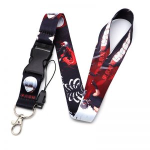 Anime Tokyo Ghoul Holder Lanyard Id Watercolor Ribbons Phone Support Plate Hang AT2302
