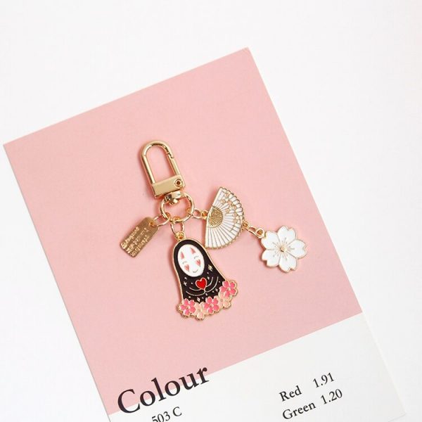 Japan Chihiro Lively Gold Color Keychain Ring For Women Keychains Exchange Car AT2302