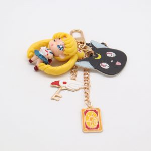 Trinket Animated Sailor Moon Keychain Keychain Bags Beautiful Jewelry Cars Key- AT2302