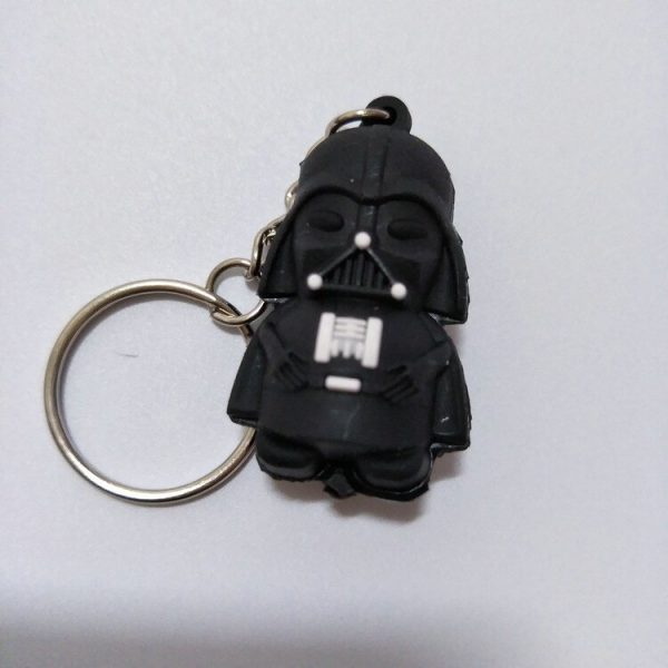 Star Wars 3D Anime Pvc Figure Keychain Key Ring Key Pendant Darth Vader Yoda AT2302