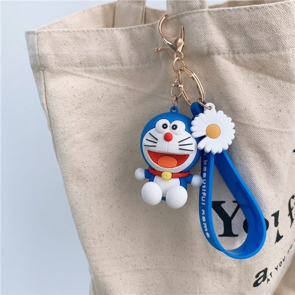 Pendant School Bag Doraemon Cartoon Keychains Fashion Liveliest Cat Doraemon Children AT2302