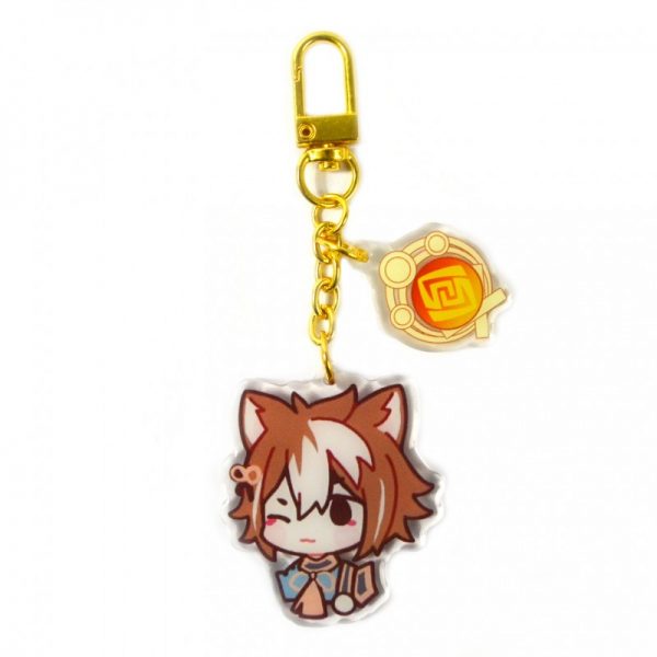 Cute Genshin Impact Acrylic Keychain Gorou Cosplay Accessories Pendant Key Ring Game Fans Gift 800x800 1 - Anime Keychains™
